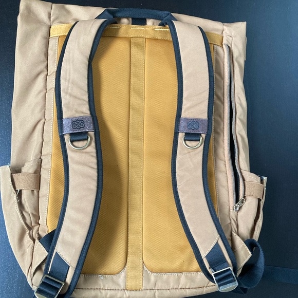 Yellow Roll-Top Backpack - Picture 3 of 5